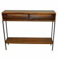 Guest Room Edvin Console, Chestnut & Black - 9.5 x 42 x 34 in. GU2549233